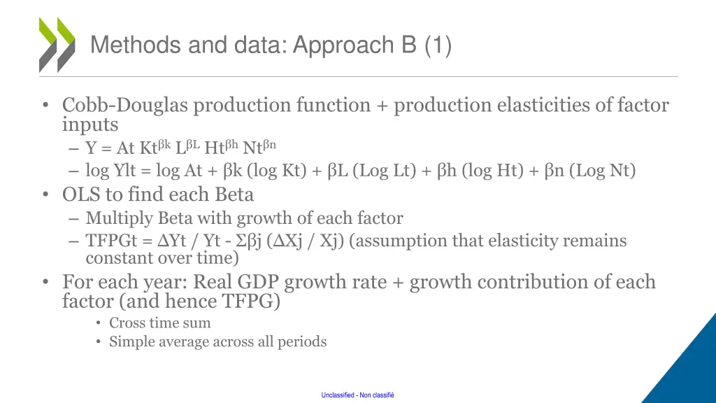 methods and data approach b 1