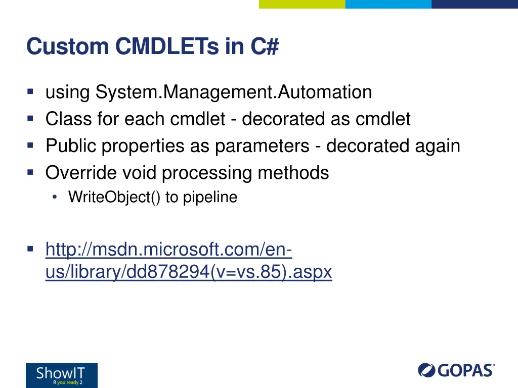 custom cmdlets in c