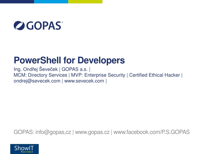 powershell for developers ing ond ej eve ek gopas