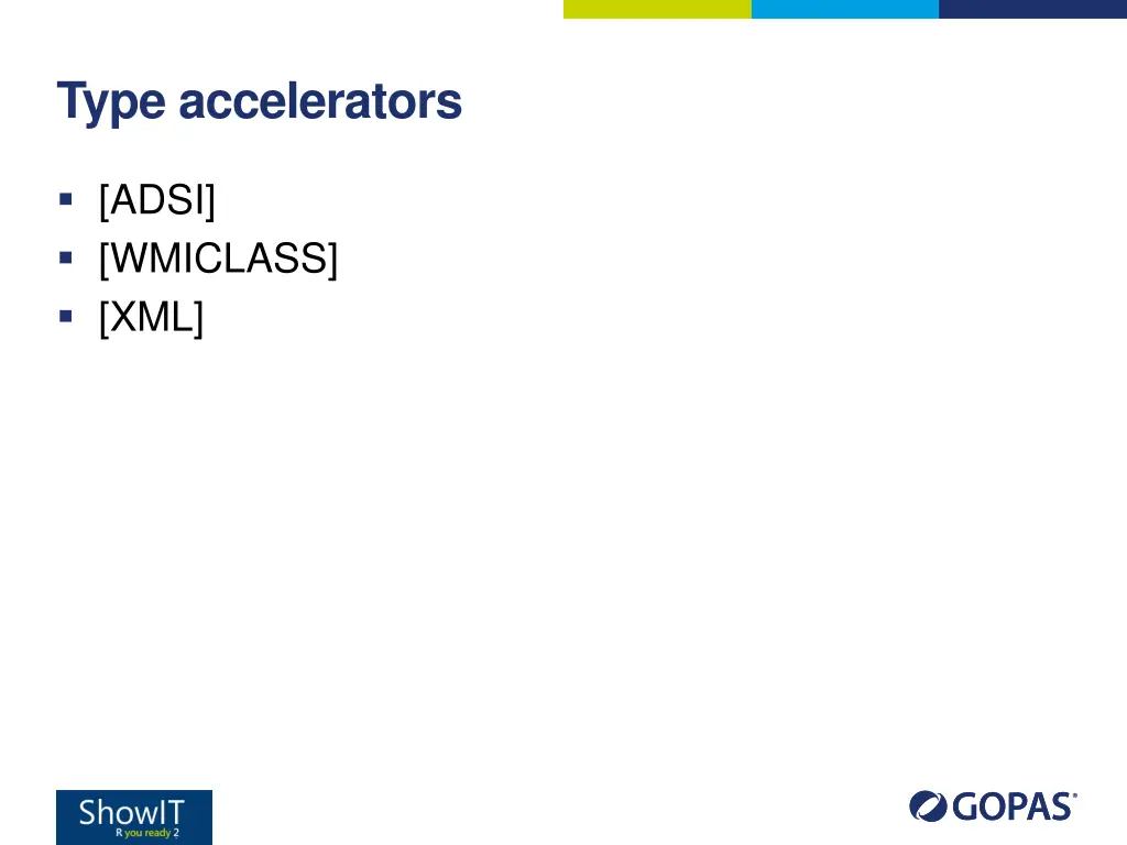type accelerators