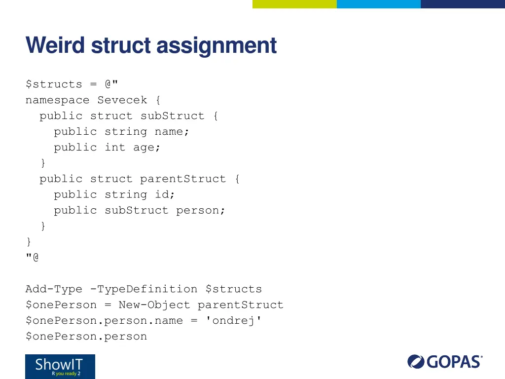 weird struct assignment