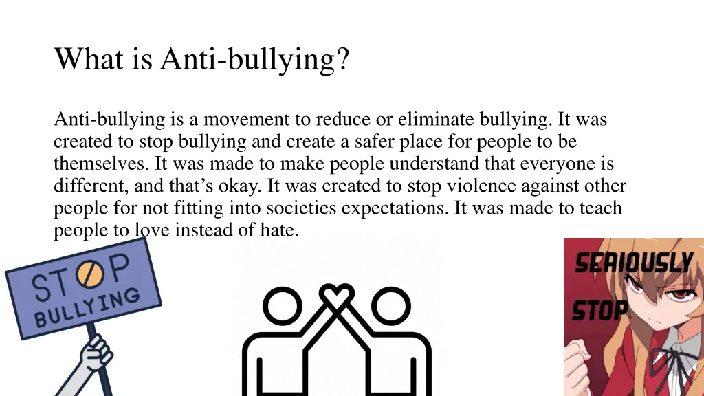 what is anti bullying