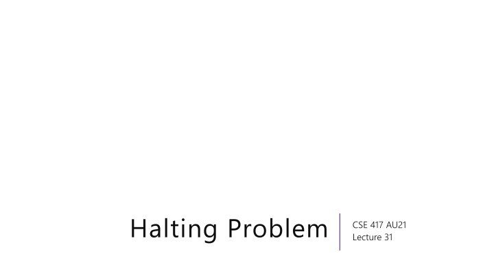 halting problem