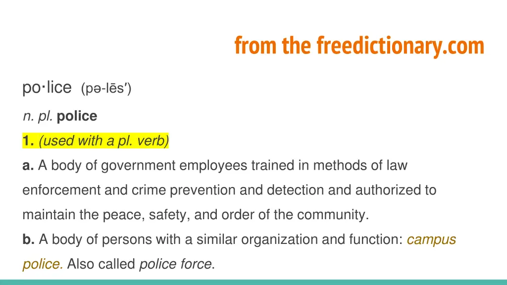 from the freedictionary com