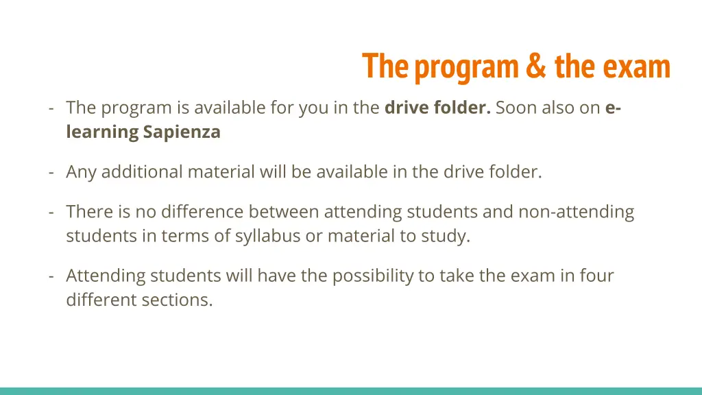 theprogram the exam