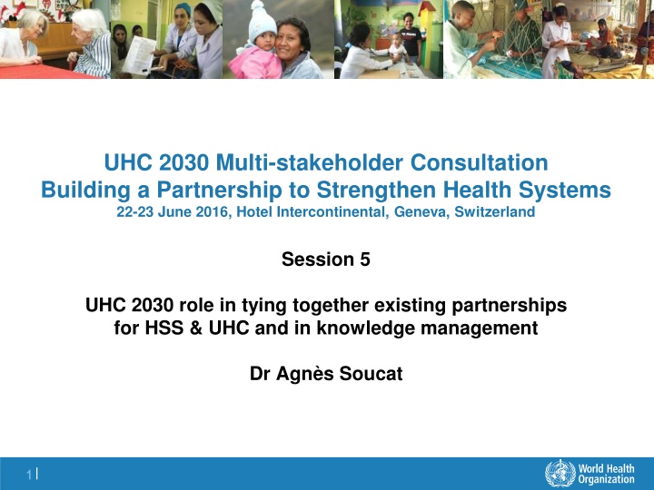 uhc 2030 multi stakeholder consultation building