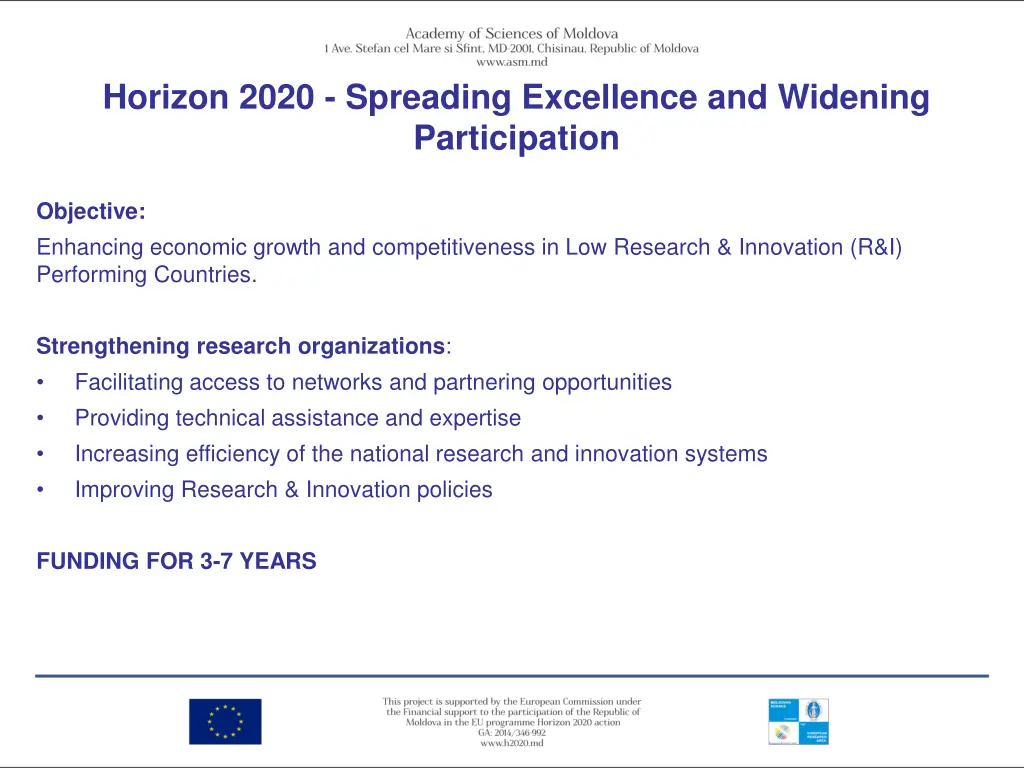 horizon 2020 spreading excellence and widening