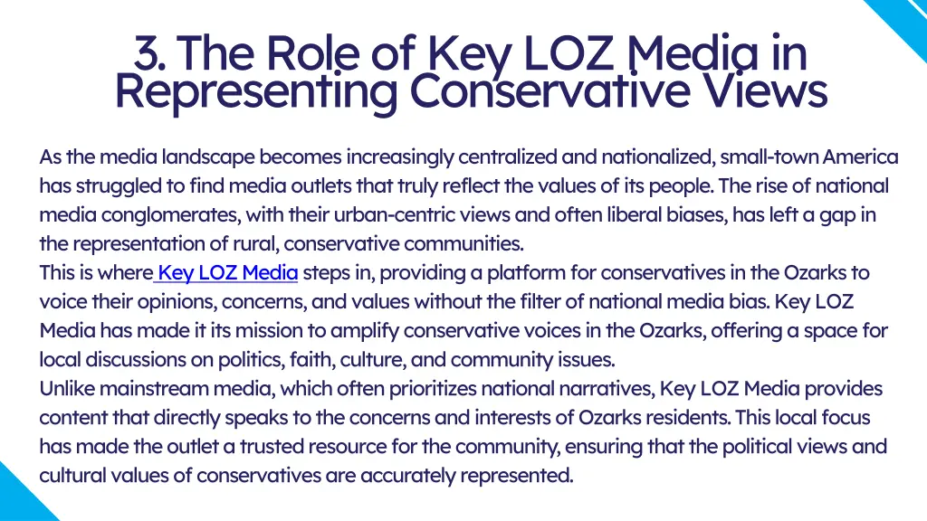 3 the role of key loz media in representing