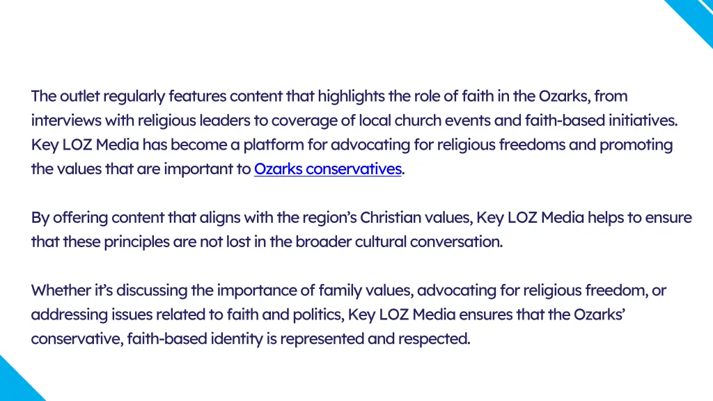 the outlet regularly features content that
