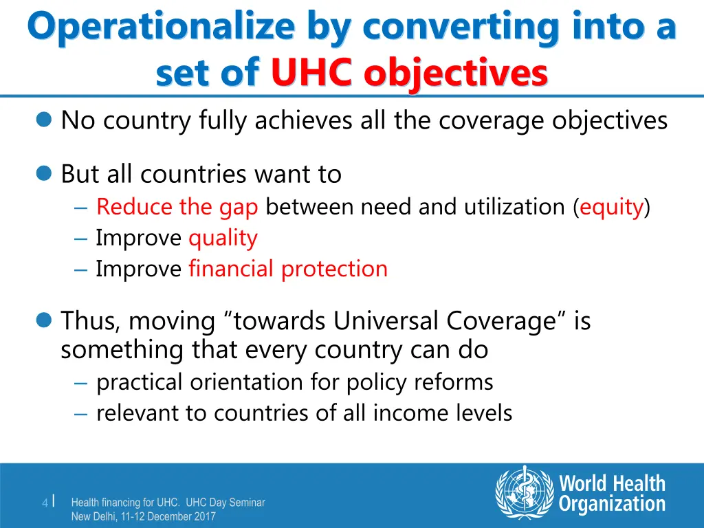 operationalize by converting into