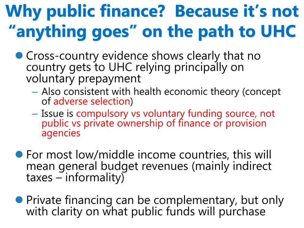 why public finance because it s not anything goes