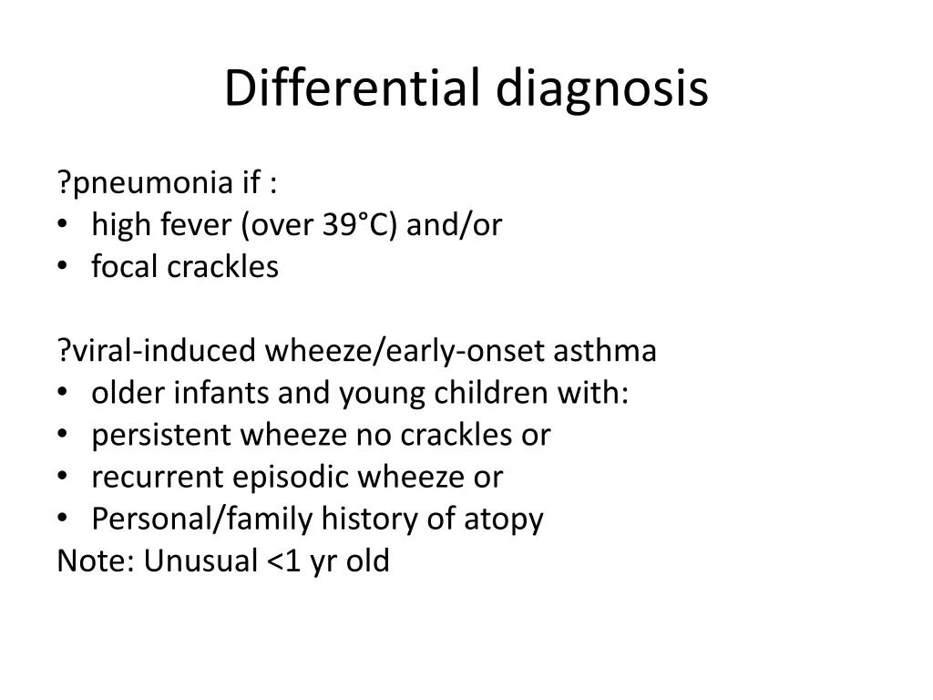 differential diagnosis 1