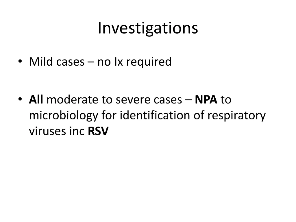 investigations