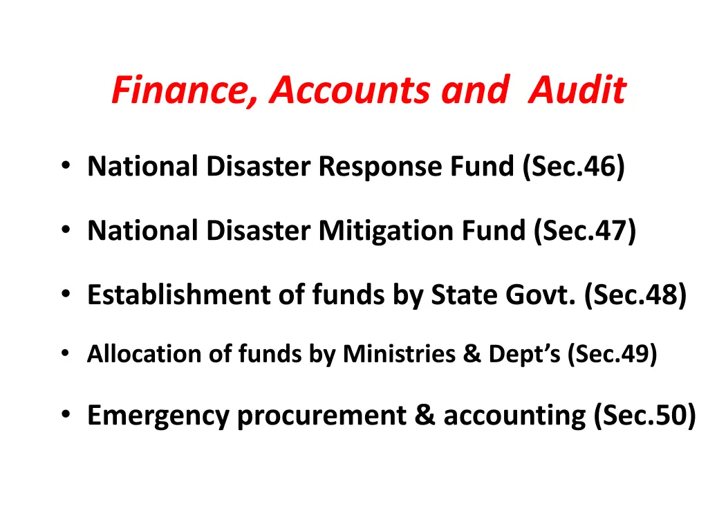 finance accounts and audit