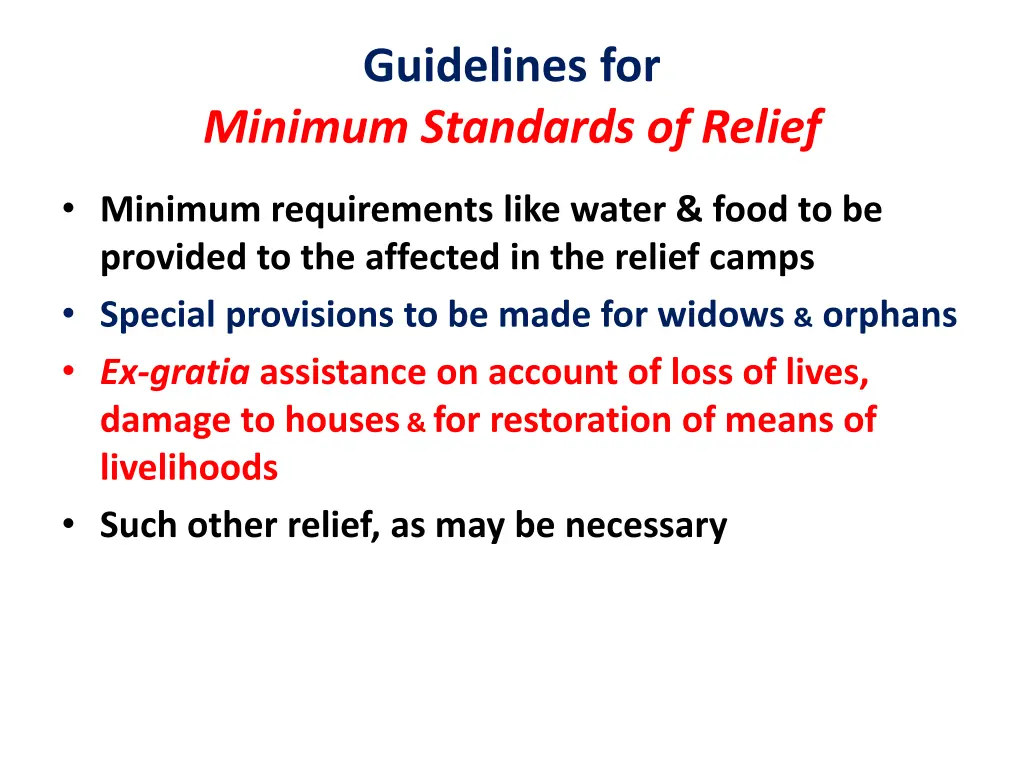 guidelines for
