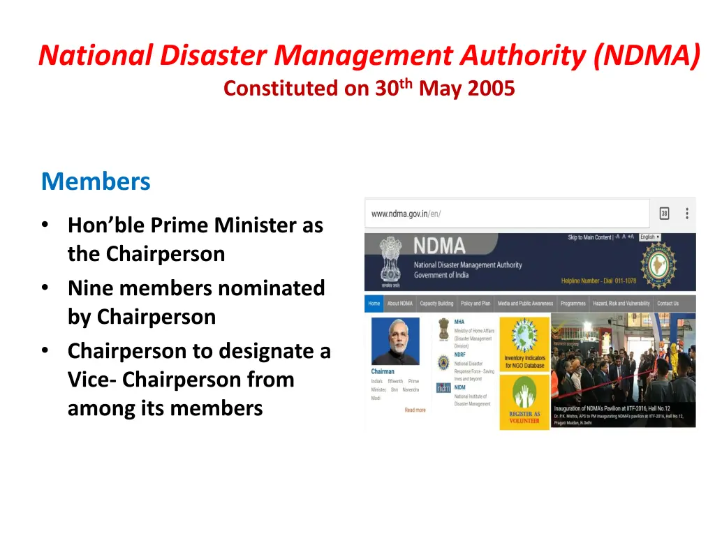 national disaster management authority ndma