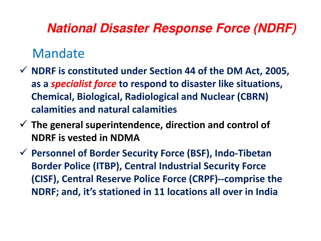 national disaster response force ndrf