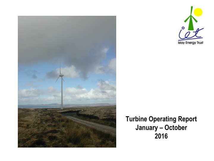 turbine operating report january october 2016