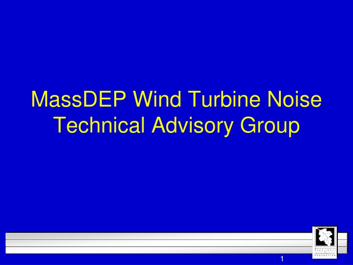 massdep wind turbine noise technical advisory