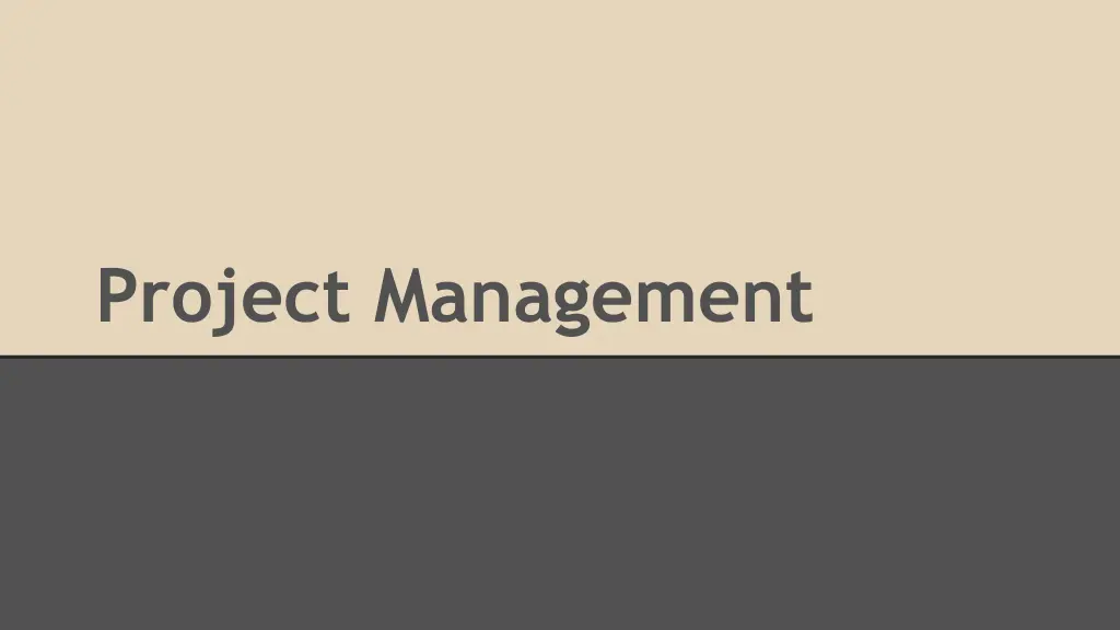 project management
