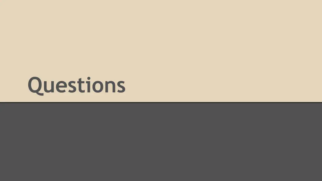 questions