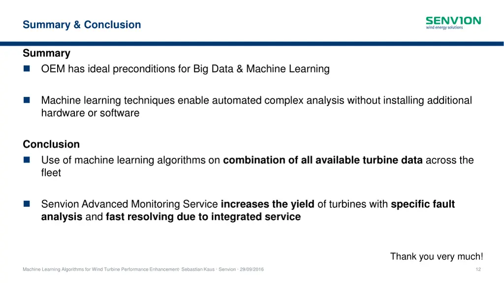 summary conclusion