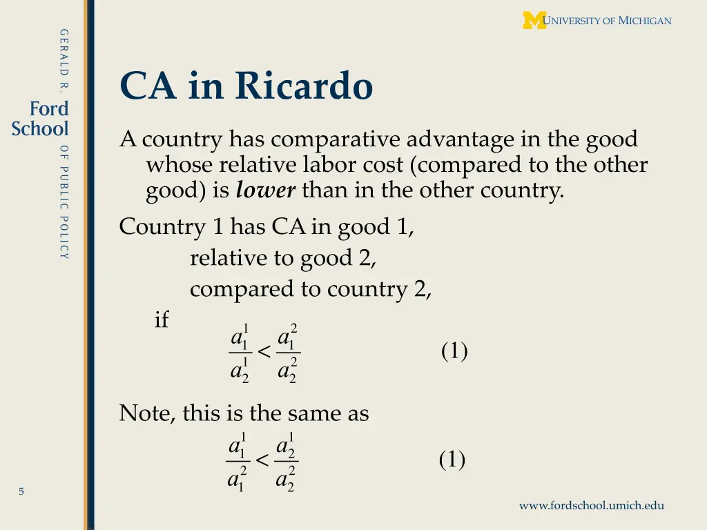 ca in ricardo