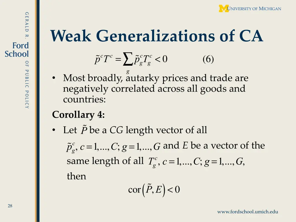 weak generalizations of ca g 2