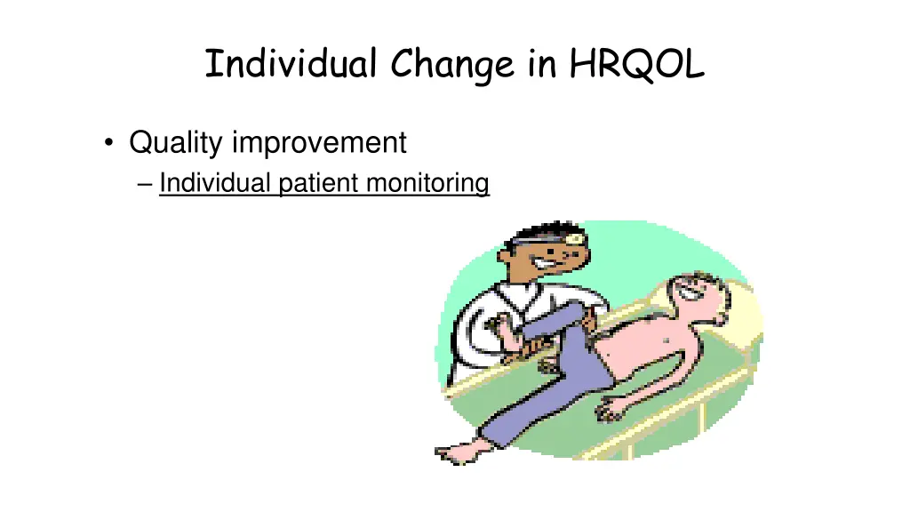 individual change in hrqol 1
