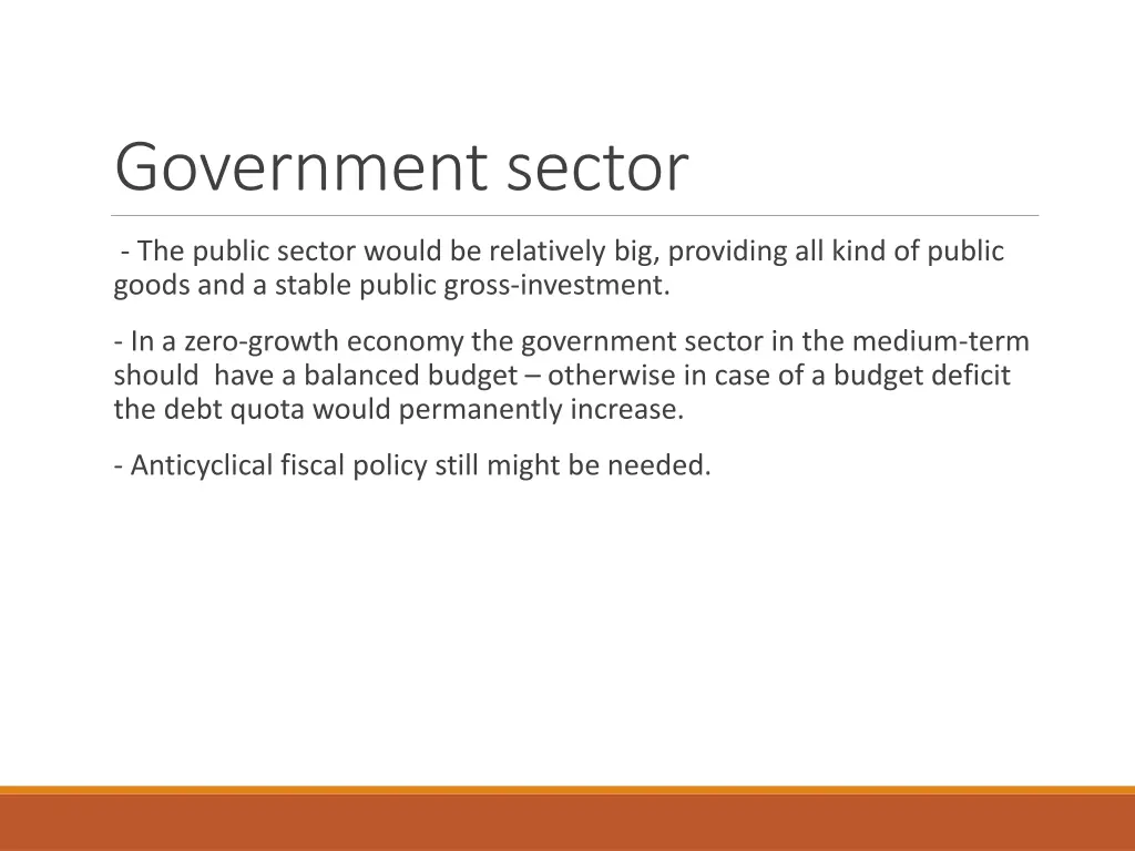government sector