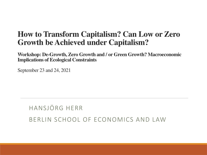 how to transform capitalism can low or zero