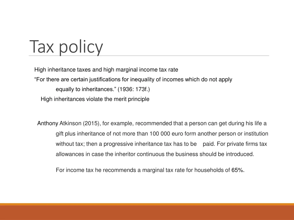 tax policy