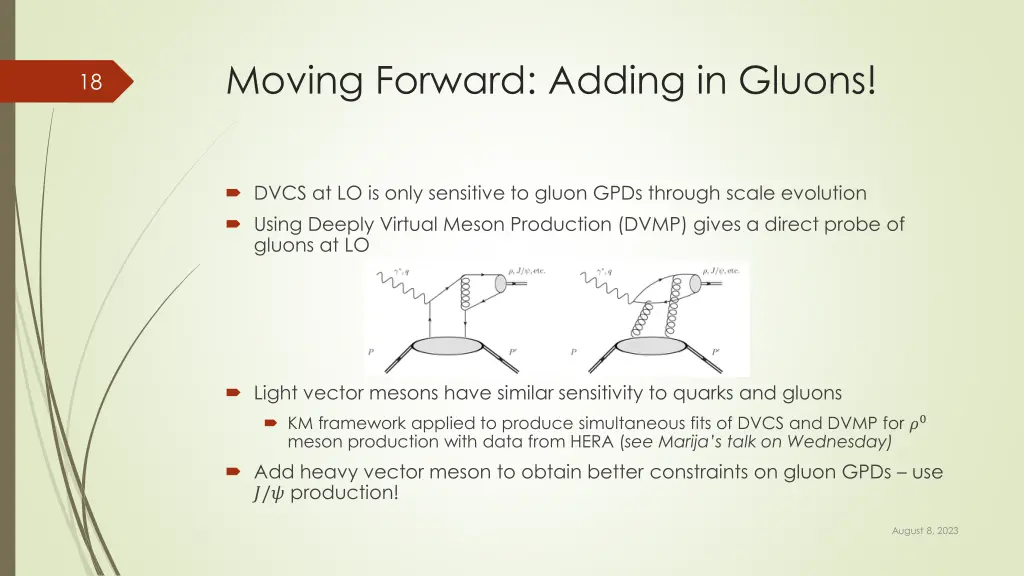 moving forward adding in gluons