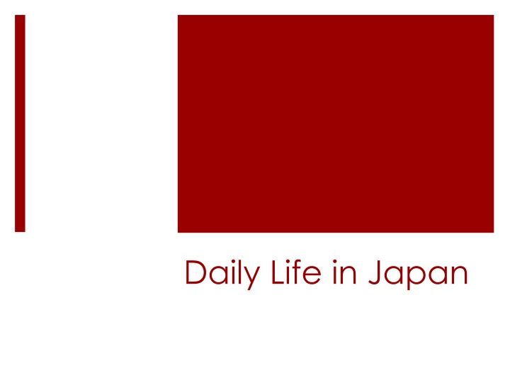 daily life in japan