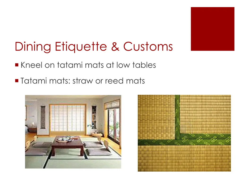 dining etiquette customs