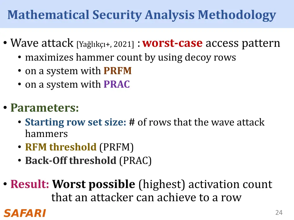 mathematical security analysis methodology