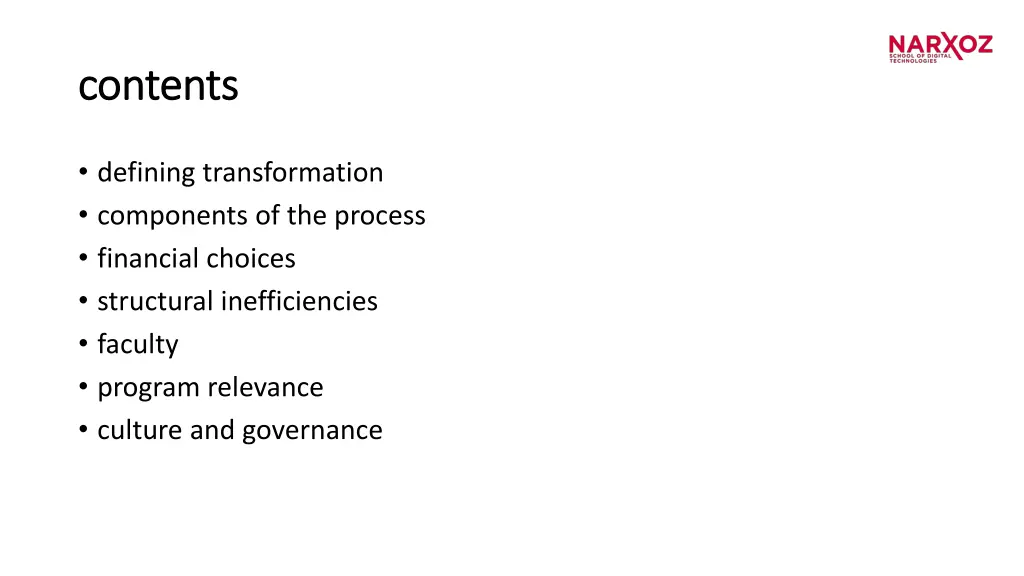 contents contents