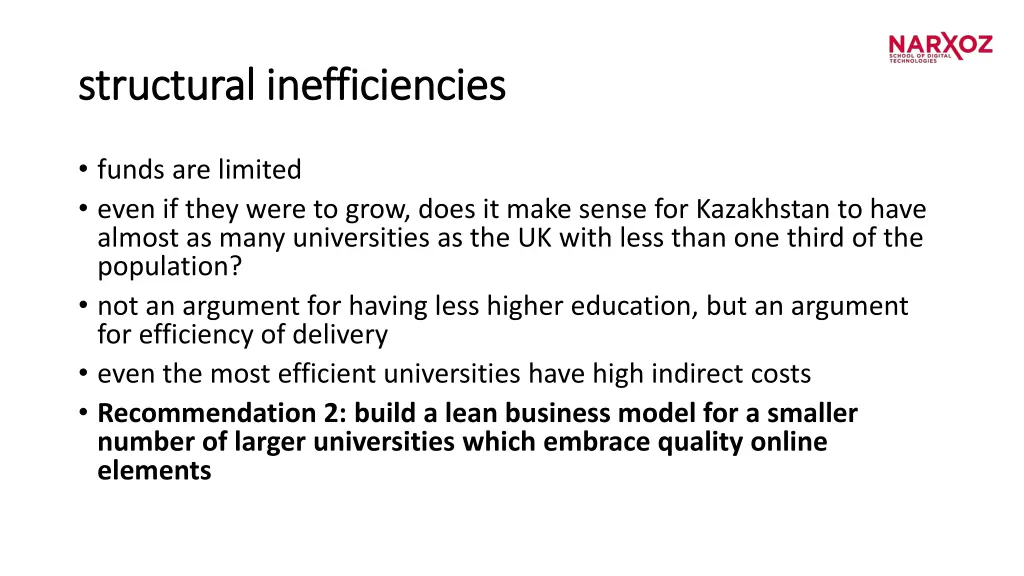 structural inefficiencies structural
