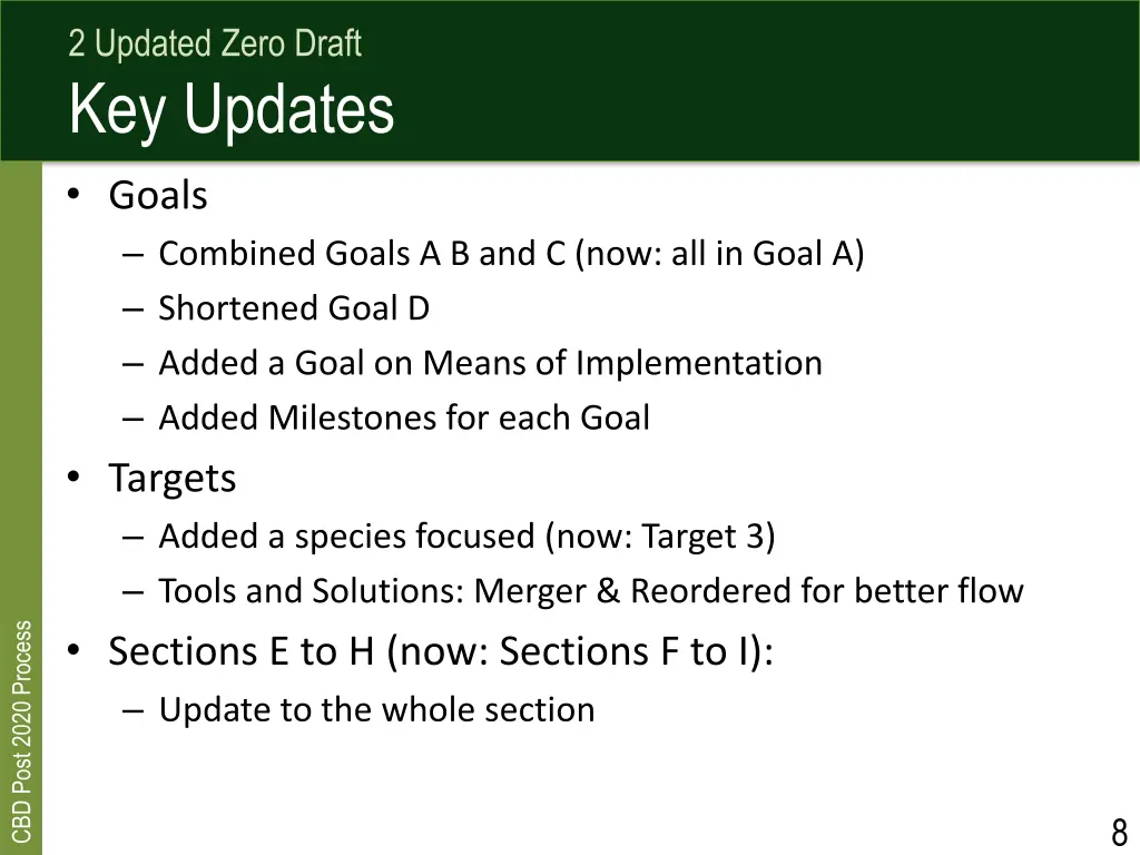 2 updated zero draft key updates goals combined