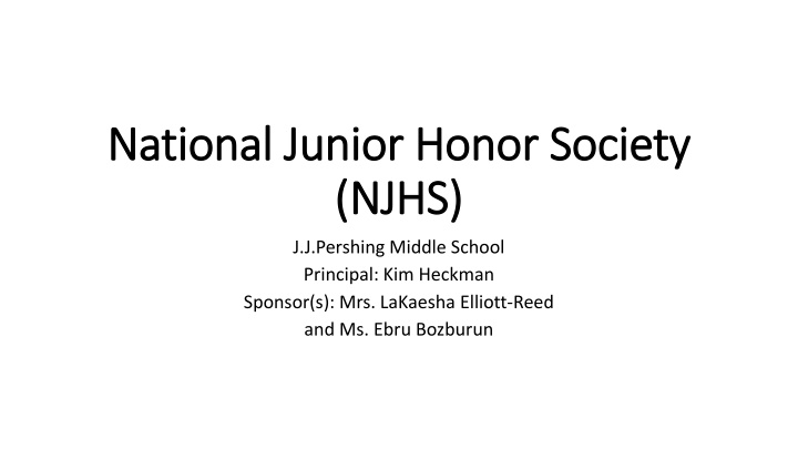national junior honor society national junior