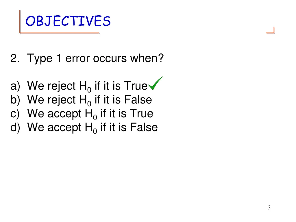 objectives 1
