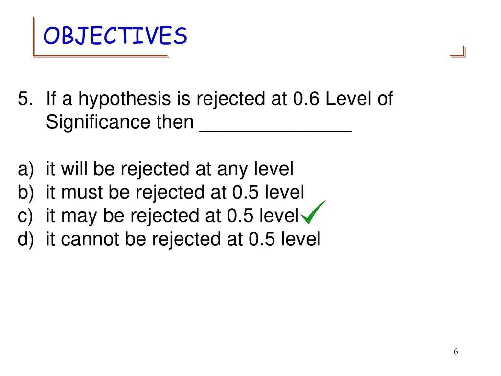 objectives 4