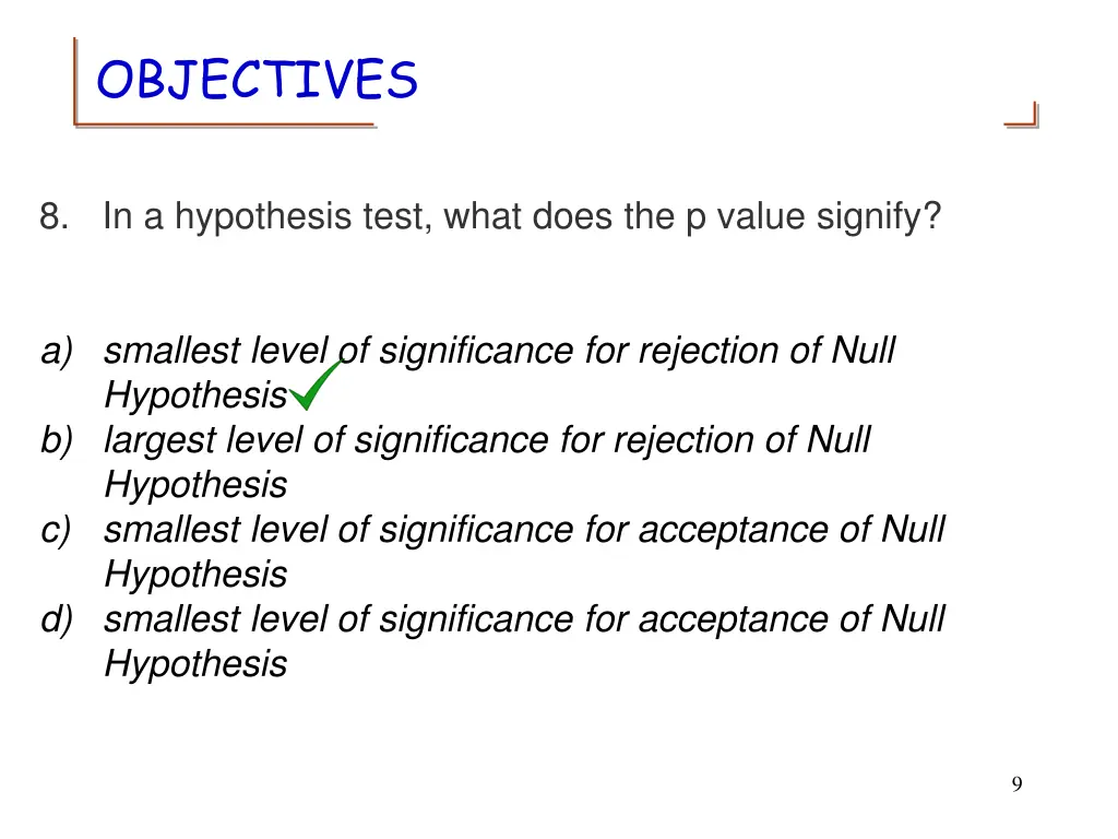 objectives 7