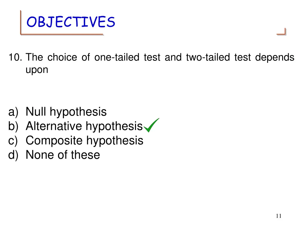 objectives 9