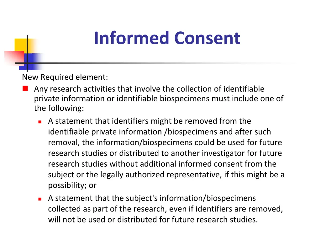 informed consent