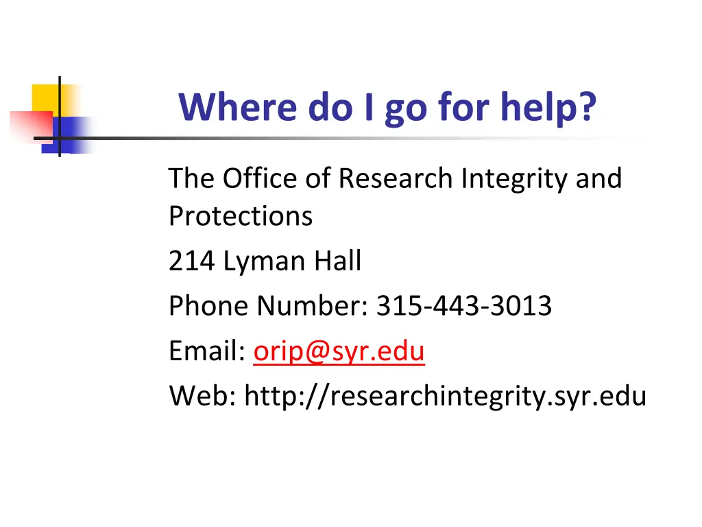 where do i go for help