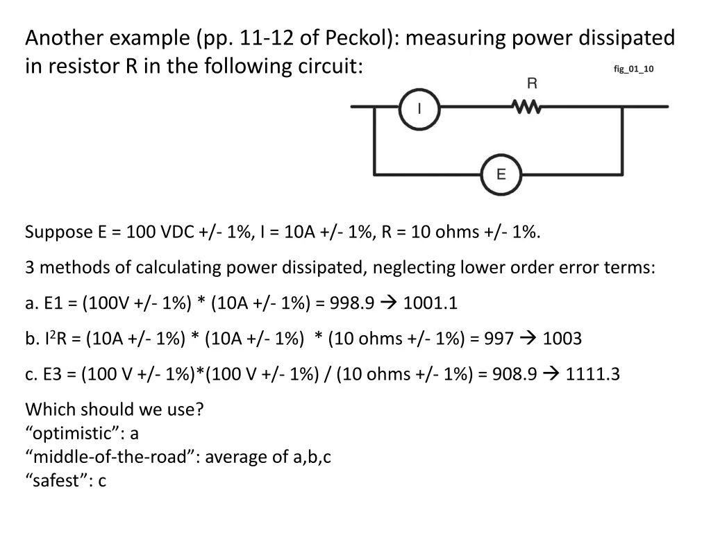 another example pp 11 12 of peckol measuring