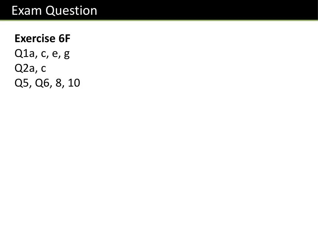 exam question 1