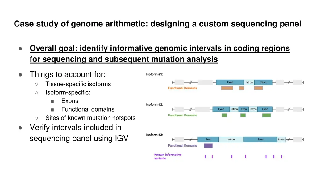 case study of genome arithmetic designing