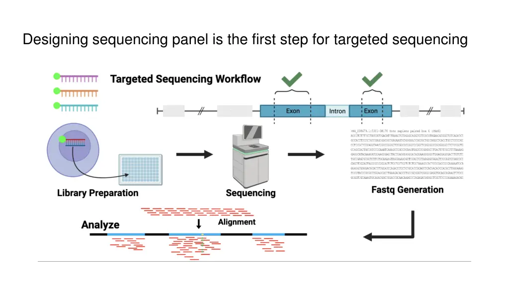 designing sequencing panel is the first step